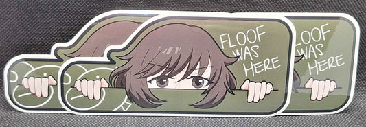 "Floof was Here" Patch/Sticker (Girls und Panzer)