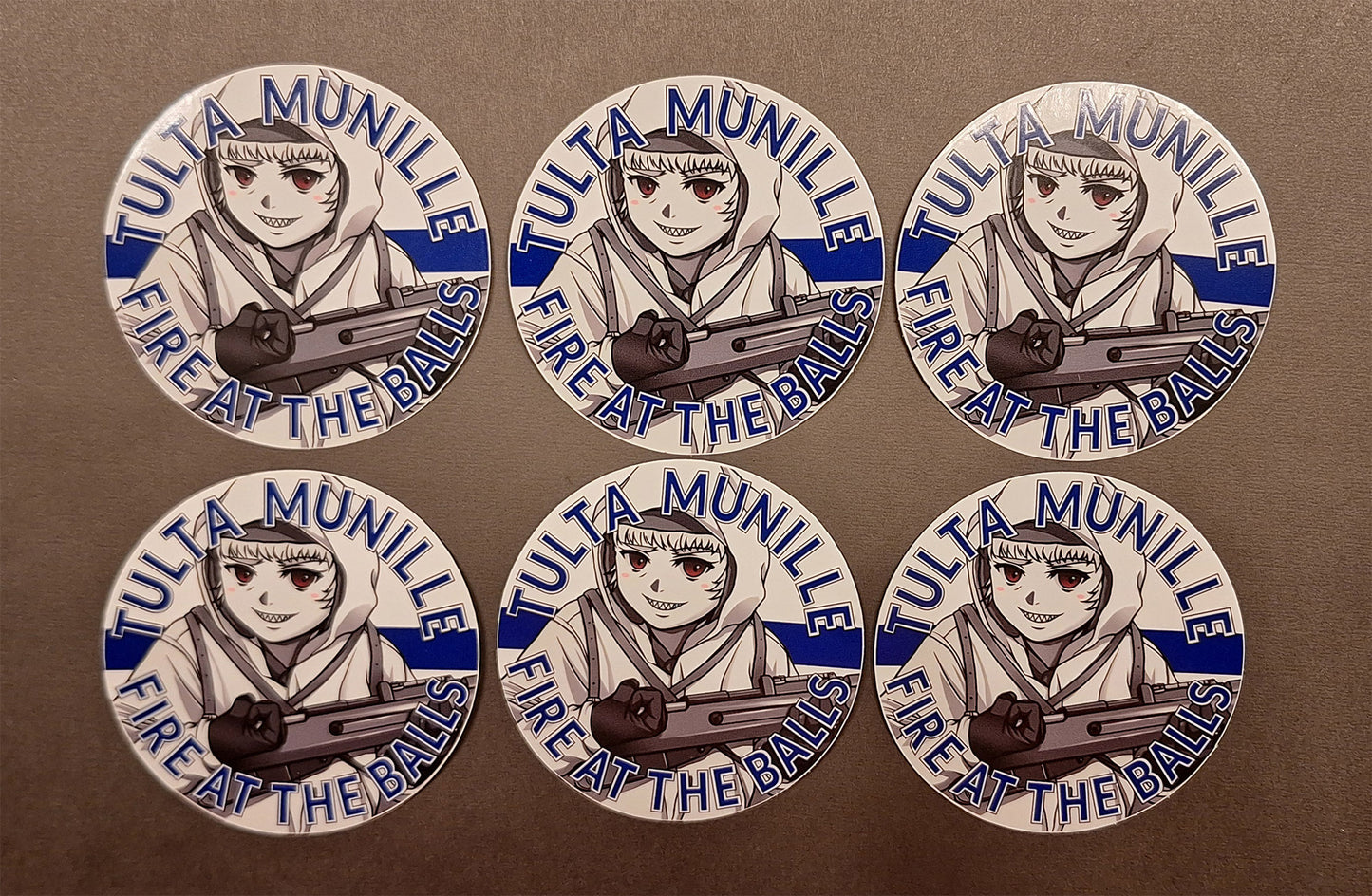 Finnish "Tulta Munille" Anime Sticker