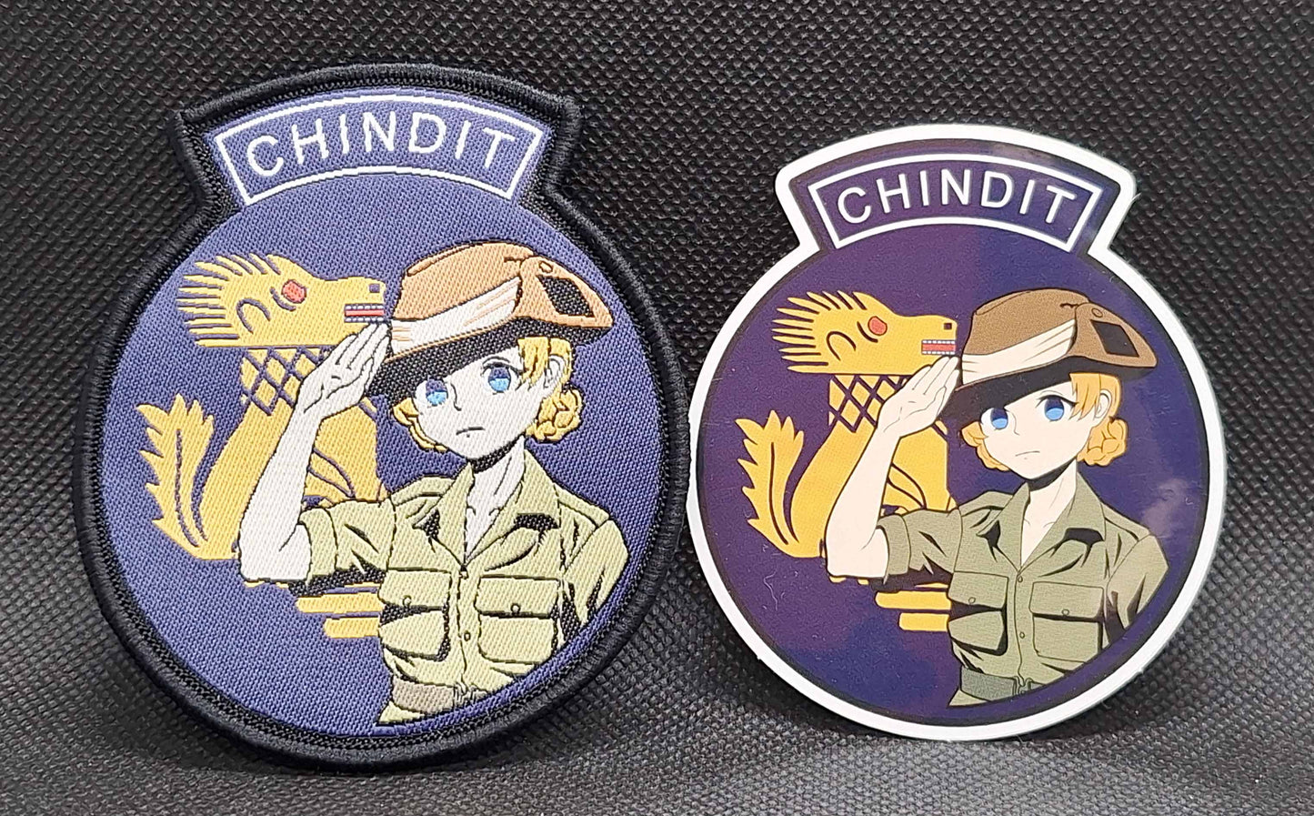 Pekoe's "Chindits" patch/sticker (Girls und Panzer)