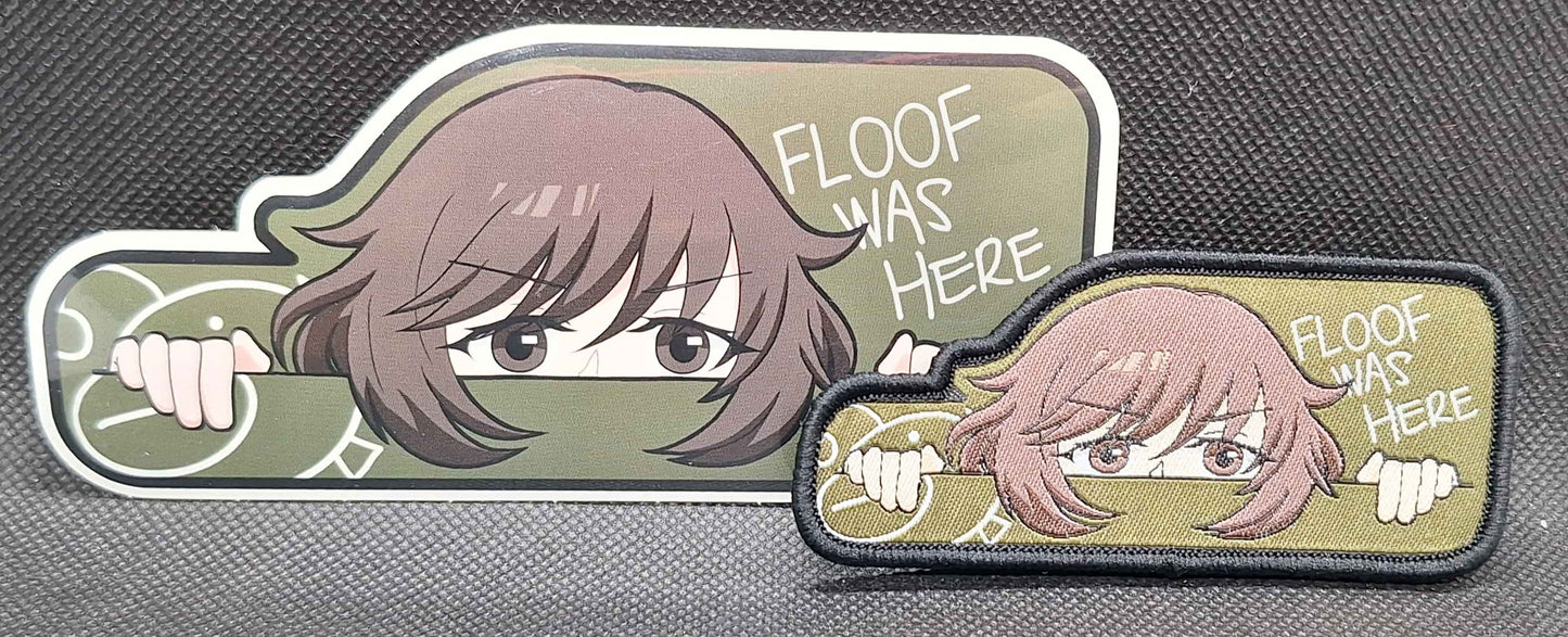 "Floof was Here" Patch/Sticker (Girls und Panzer)