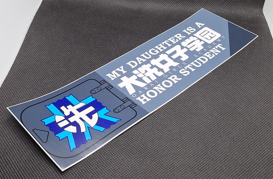 Oarai Girls' Academy Bumper Sticker (Girls und Panzer)