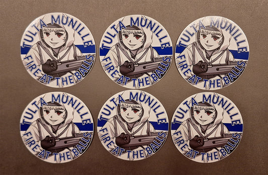 Finnish "Tulta Munille" Anime Sticker